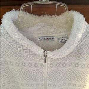 Hasting & Smith Women's Gray/White Fleece Vest NWT 1x